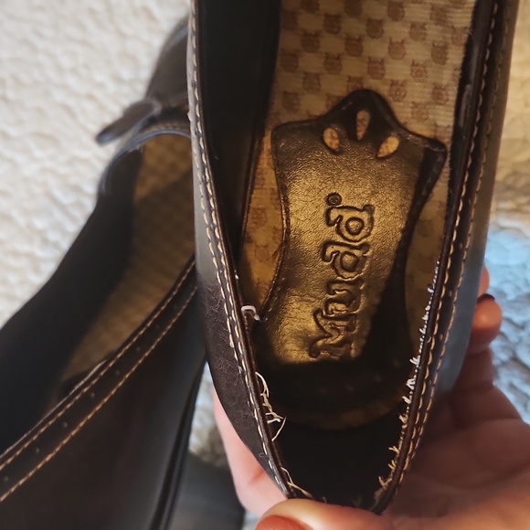 Vintage 90's Y2k Mudd Faux Leather Mary Jane Platform Heels Bowtie Detail - Picture 11 of 12